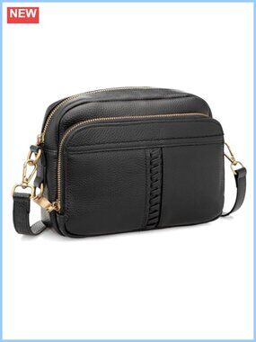 Genuine Leather Crossbody Bag Anti Theft RFID Wallet Purse